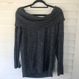 EXPRESS OFF THE SHOULDER SWEATER